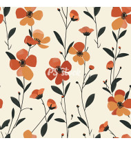 Flower Patterns - Hand-Drawn Vector Illustrations