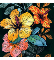 Flower Patterns - Hand-Drawn Vector Illustrations