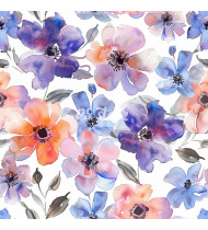 Flower Patterns - Hand-Drawn Vector Illustrations