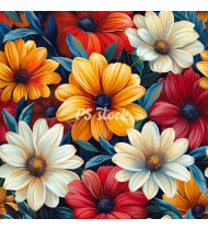 Flower Patterns - Hand-Drawn Vector Illustrations