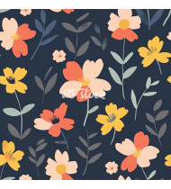 Flower Patterns - Hand-Drawn Vector Illustrations