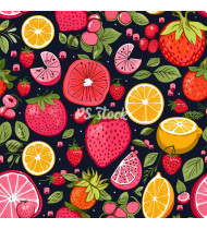 Fruit Patterns - Hand-Drawn Vector Illustrations