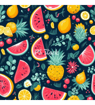 Fruit Patterns - Hand-Drawn Vector Illustrations