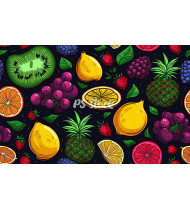 Fruit Patterns - Hand-Drawn Vector Illustrations