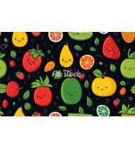 Fruit Patterns - Hand-Drawn Vector Illustrations