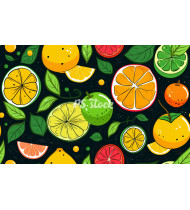 Fruit Patterns - Hand-Drawn Vector Illustrations