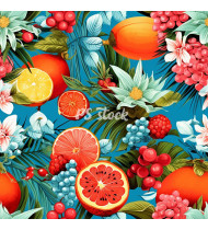 Fruit Patterns - Hand-Drawn Vector Illustrations