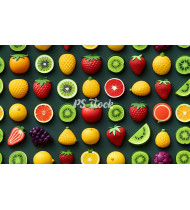 Fruit Patterns - Hand-Drawn Vector Illustrations