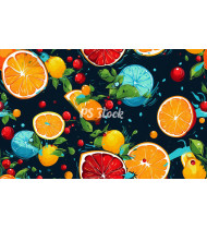 Fruit Patterns - Hand-Drawn Vector Illustrations