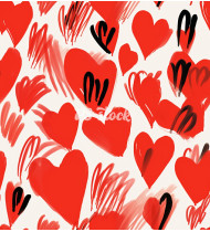 Heart Patterns - Hand-Drawn Vector Illustrations