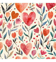 Heart Patterns - Hand-Drawn Vector Illustrations