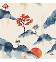 Japanese Patterns - Hand-Drawn Vector Illustrations