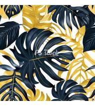 Jungle Patterns in Modern Flat Line Style - Hand-Drawn Vector Illustration