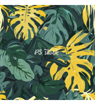 Jungle Patterns in Modern Flat Line Style - Hand-Drawn Vector Illustration