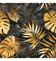 Jungle Patterns in Modern Flat Line Style - Hand-Drawn Vector Illustration