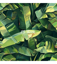 Jungle Patterns in Modern Flat Line Style - Hand-Drawn Vector Illustration