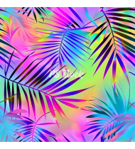 Jungle Patterns in Modern Flat Line Style - Hand-Drawn Vector Illustration