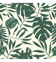 Jungle Patterns in Modern Flat Line Style - Hand-Drawn Vector Illustration