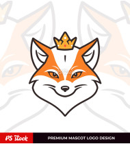 PREMIUM MASCOT LOGO DESIGN : FOX FOR LUXURY BRANDING