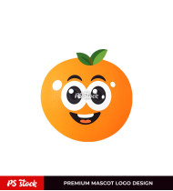  Cute Orange Fruit Logo