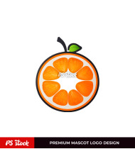 Orange Fruit Logo Template