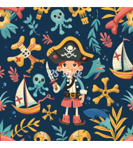 Pirate Patterns - Hand-Drawn Vector Illustrations