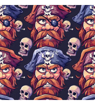 Pirate Patterns - Hand-Drawn Vector Illustrations