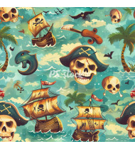 Pirate Patterns - Hand-Drawn Vector Illustrations