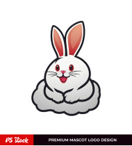 Cute Rabbit Logo Design