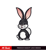 Happy Rabbit Logo Design