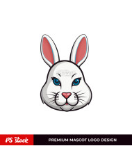French Rabbit Logo Design