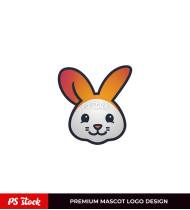 Rabbit Mascot Logo Design