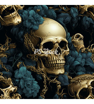 Skull Patterns - Hand-Drawn Vector Illustrations