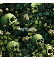 Skull Patterns - Hand-Drawn Vector Illustrations