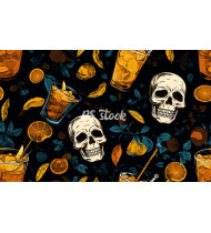 Skull Patterns - Hand-Drawn Vector Illustrations