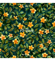 Spring Patterns in Modern Flat Line Style - Hand-Drawn Vector Illustration