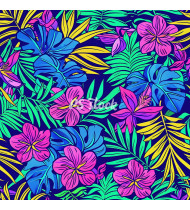 Summer Patterns in Modern Flat Line Style - Hand-Drawn Vector Illustration