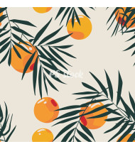 Summer Patterns in Modern Flat Line Style - Hand-Drawn Vector Illustration