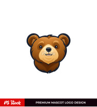 Tiny Bear Face Emblem