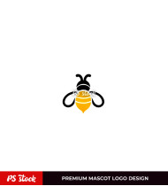 Bee Icon Logo Design