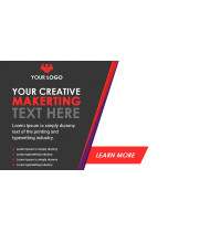 PSD Template Banner Design For Social Media