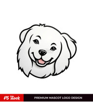 Cute Mascot Dog Logo Design