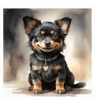 Cute German Shepherd Puppy Dog Art Board Print 1