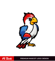 Vibrant Falcon Logo Design Colorful Emblem