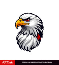 White Falcon Mascot Design