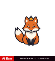 The King Fox Sticker Design