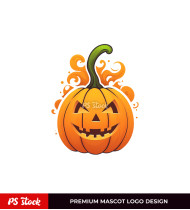 Yellow Cute Halloween Mascot Logo