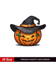 orange-cartoon-pumpkin-head-black-hat-halloween-design