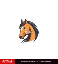 Horse Head Mascot Logo