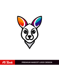 Kangaroo Colorful Logo Design